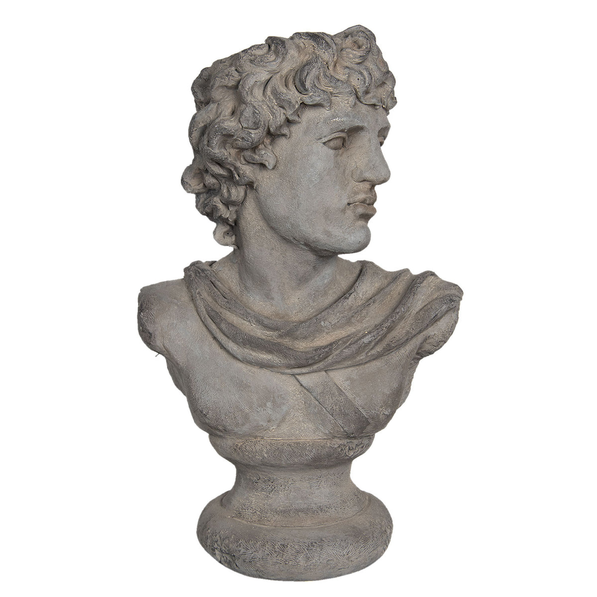 Mandlig Bust urtepotte 50x32x78cm