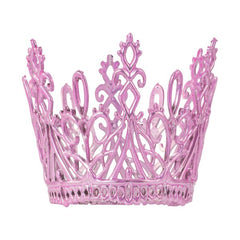 75MM FILIGREE CROWN SHINY PINK