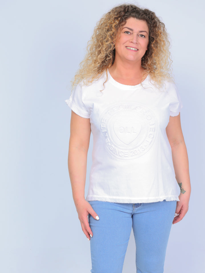 T-shirt med print