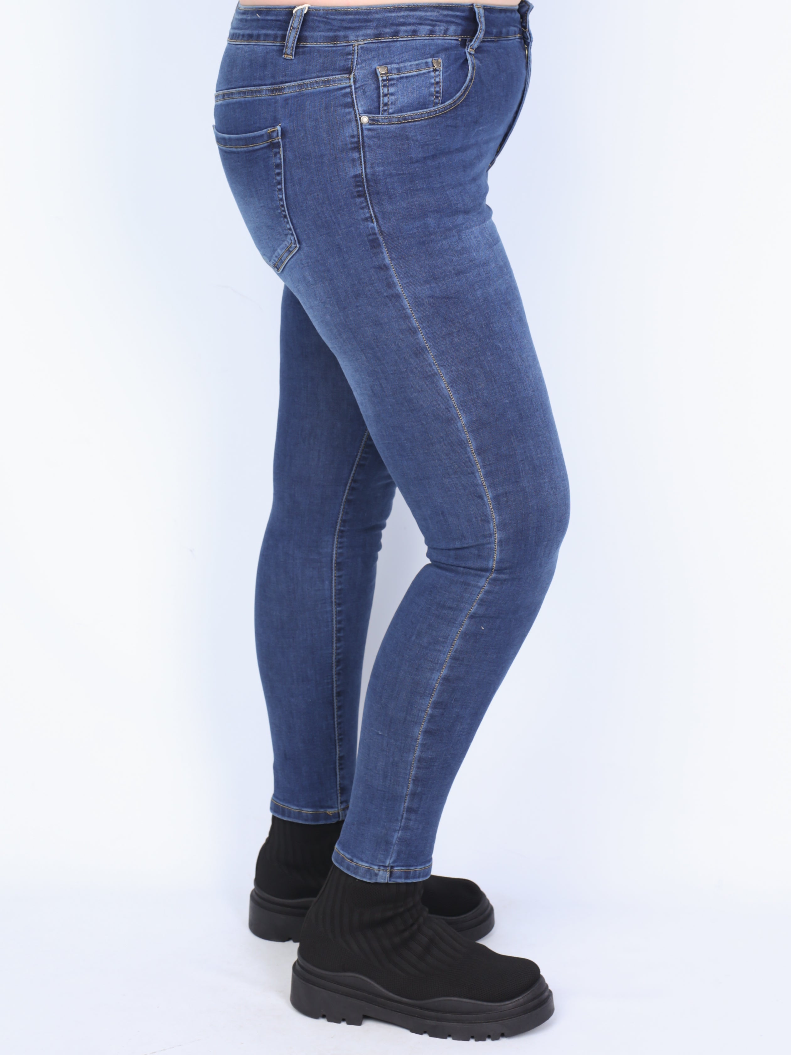 Plus size jeans m. klassisk pasform shape detaljer