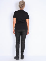 Soyaconcept basic T-shirt med rund hals sort